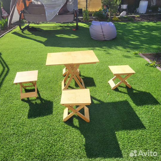 Стол и 4 стула туристические