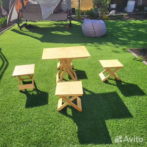 Стол и 4 стула туристические