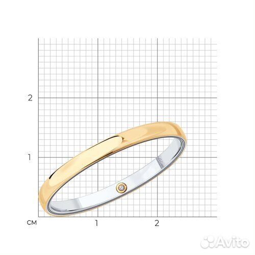 Кольцо sokolov из золота, 1114002-01, р.16