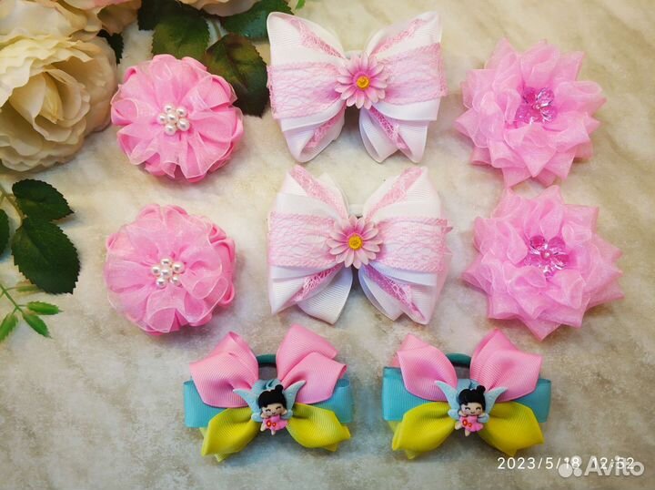 Резинка для волос (заколки,ободки,бантики)