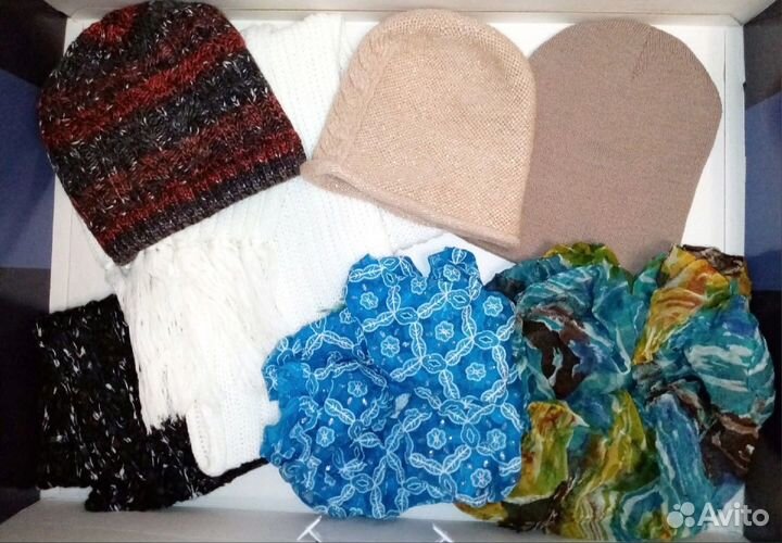 Шапка+снуд(комплект),платки,шапки,и т.д.,пакетом