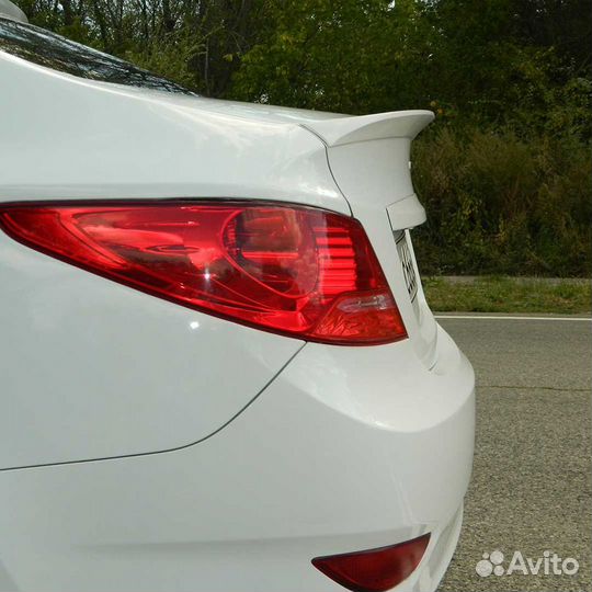 Лип спойлер HS-2 для Hyundai Solaris FRP Plastic