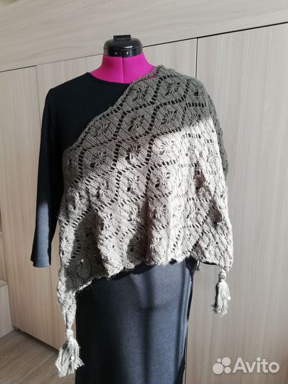 Бактус вязаный (шаль/косынка/шарф)