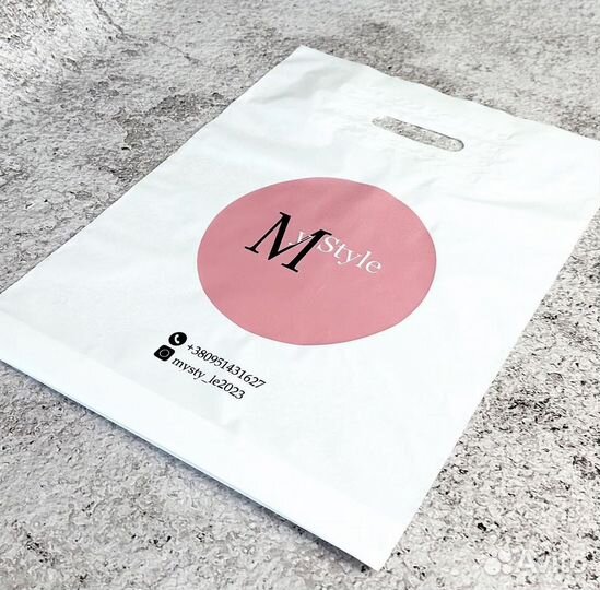 Печать на пакетах майка пвд с логотипом