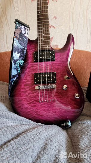 Электрогитара и комбик. Schecter C - 6 plus EM