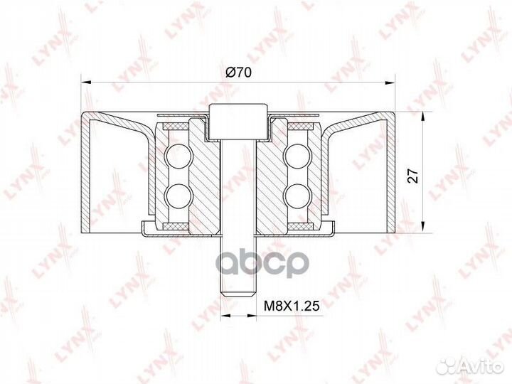 Ролик натяжителя BMW E46/E60/E61/E66/E65/X3/X5