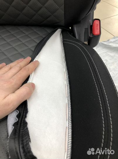 Установка автомобильных чехлов с подшивом