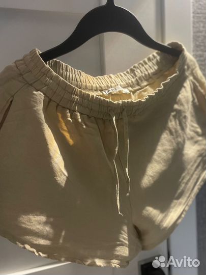 Льняные шорты S