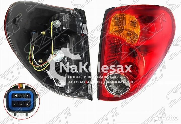 Фонарь задний mitsubishi L200 05-15 RH