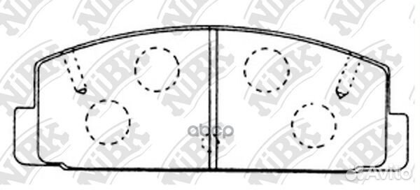 PN5203 nibk Колодки тормозные задние PN5203 NiBK