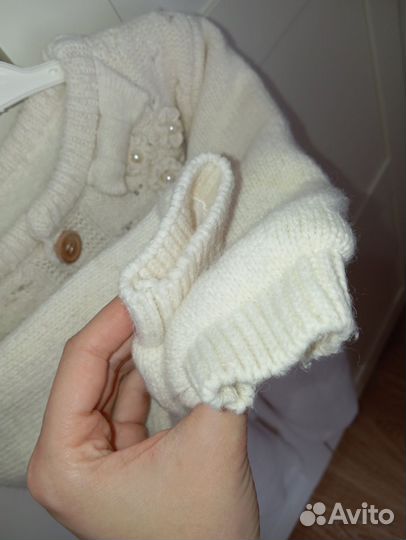 Вязанный комбинезон для девочки 80