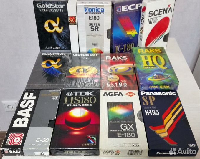 Видеокассета VHS Panasonic TDK HS-180 Аgfa E-180