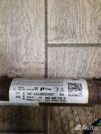 Подушка безопасности боковая (шторка) Audi A4