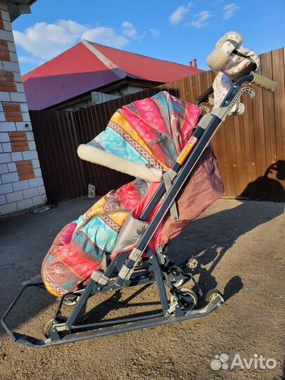 Детские санки коляска