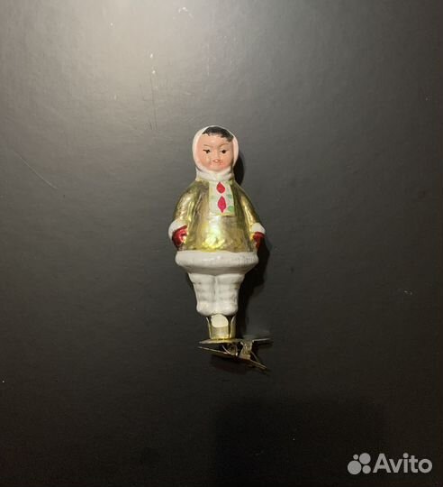 Чукча Якут и Мартышка Елочная игрушка СССР