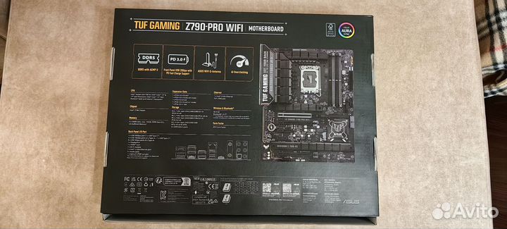 Материнская плата asus TUF gaming Z790-PRO wifi