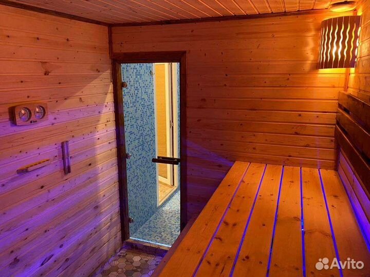 Настоящая русская баня на дровах с мангалом