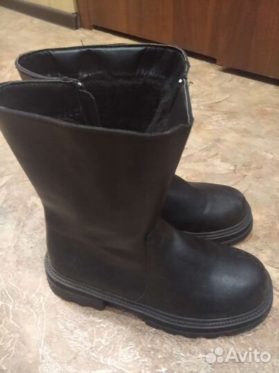 Сапоги женские зимние кожаные 36 размере