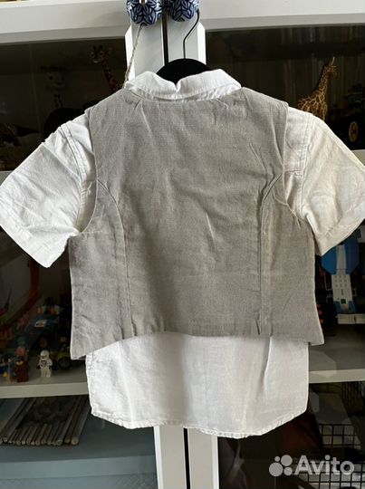 Рубашка с жилеткой zara