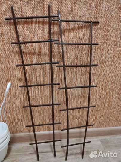 Опора для цветов 2 штуки (коричневые)