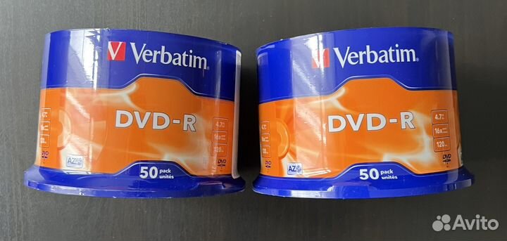 Диск DVD-R Verbatim 50 шт