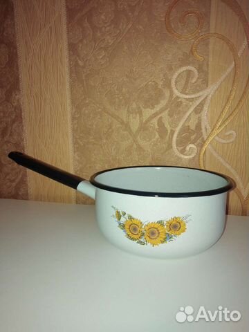 Ковшик эмалированный