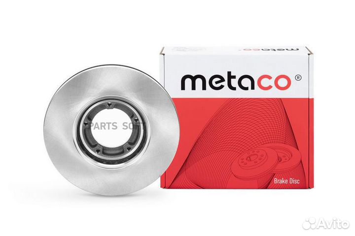 Metaco 3050-290 Диск тормозной передний вентилируе