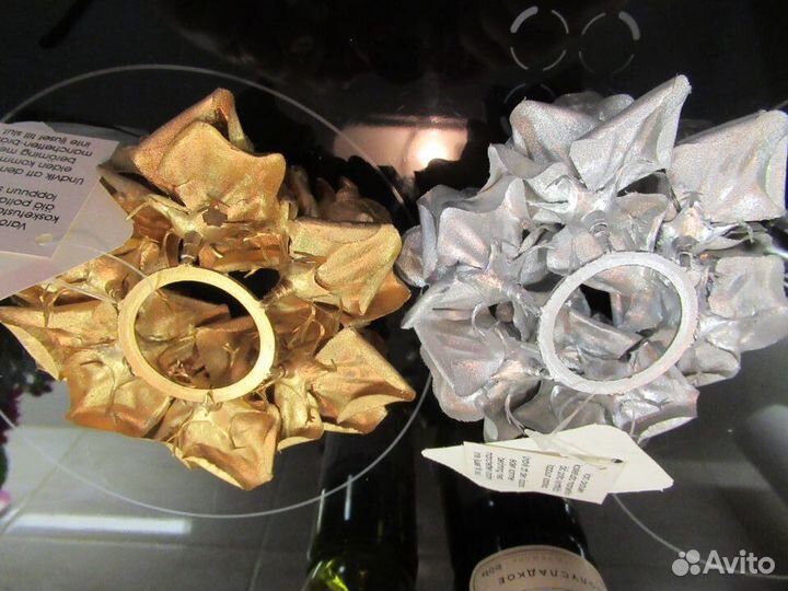 Декор-украшения на бокалы, бутылки, поделки