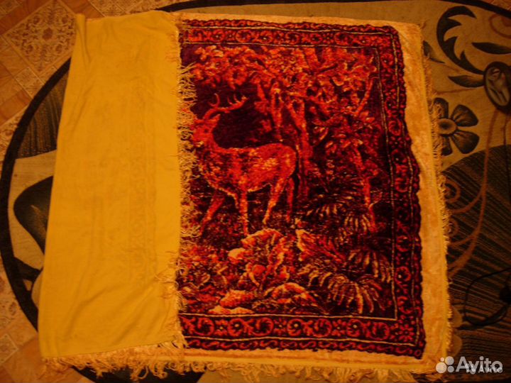 Ковры, скатерти плюшевые с бахромой СССР