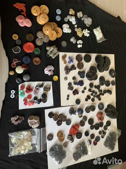Пуговицы винтаж, военные,перламутр. Кнопки. крючки