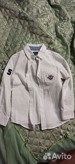 Белая рубашка для мальчика 122