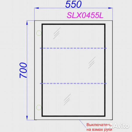 Зеркальный шкаф Aqwella Simplex SLX0455L