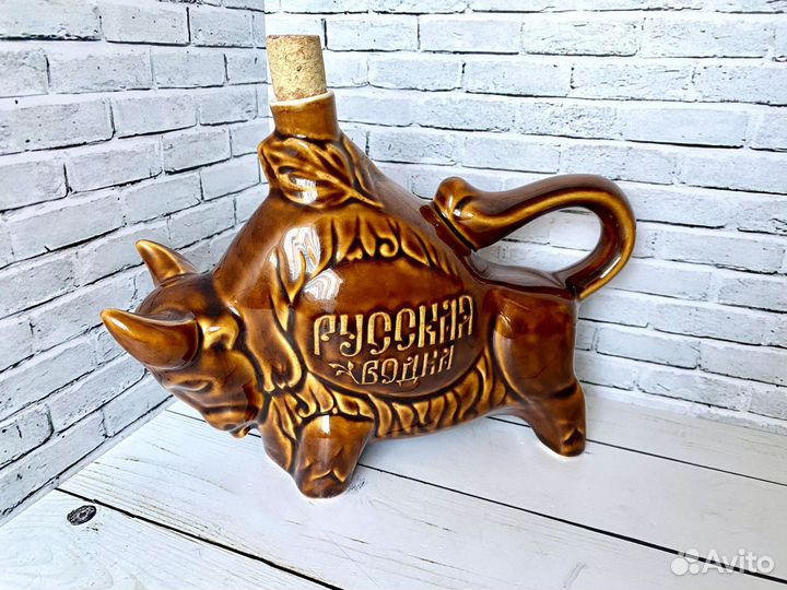 Бутылка керамическая коллекционная СССР