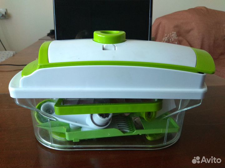 Кухонный комбайн ручной, овощерезка с контейнером