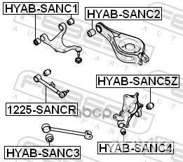 Сайлентблок заднего нижнего рычага hyab-sanc2 F