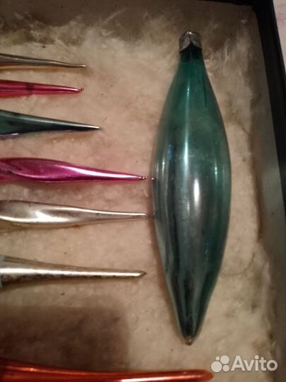 Елочные игрушки СССР сосульки