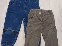 Комбинизон джинсовый и брюки девочке