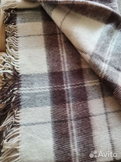 Плед шерсть новый