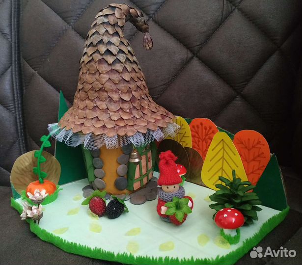 Поделка из природных материалов в школу или д. сад