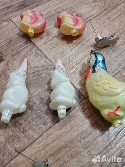 Елочные игрушки на прищепке