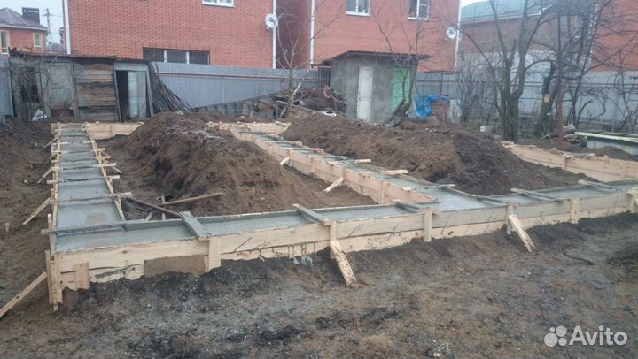 Фундамент отмостка венцы