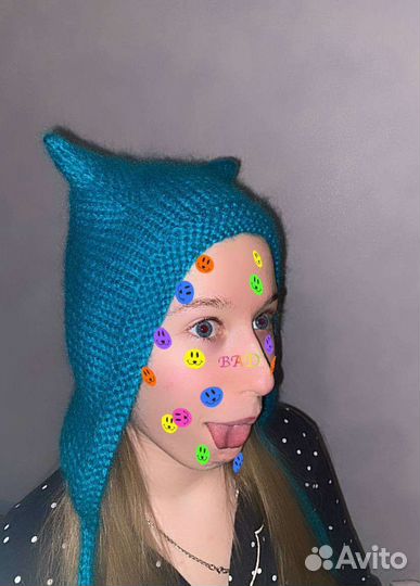 Шапка - чепчик с ушками