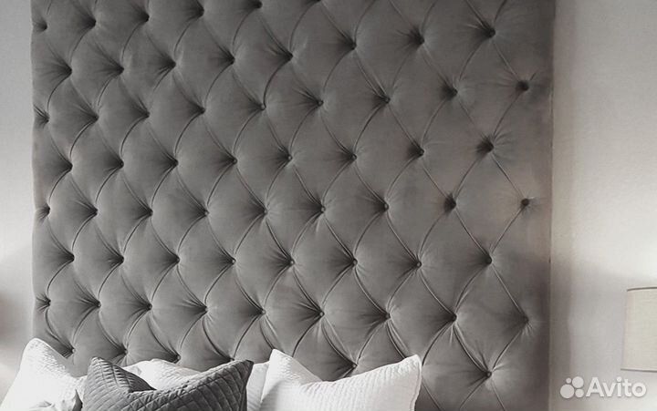 Мягкие стеновые панели, ткань/кожа
