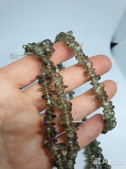 Бусы раухтопаз