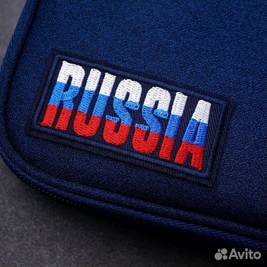 Нашивка, патч, шеврон с вышивкой Russia (Термо)
