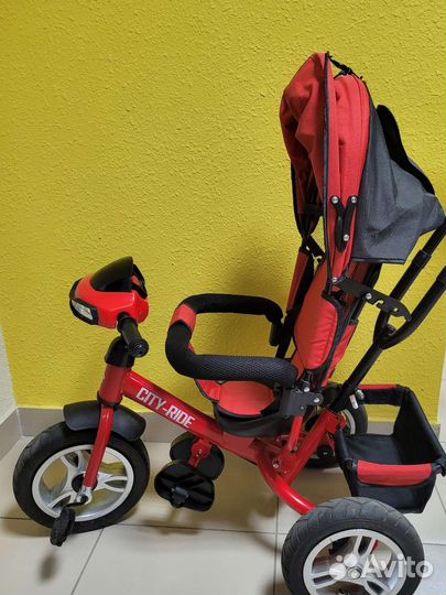 Трехколесный велосипед с родительской ручкой