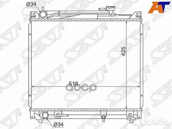 Радиатор Suzuki Escudo 88-05 / Grand Vitara 97-05