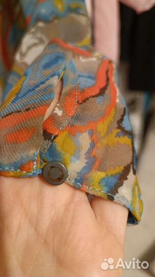 Блузка кофта с воланами на плече XS S