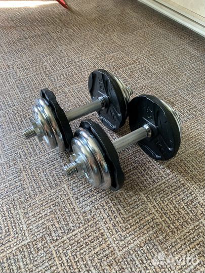 Гантели разборные 30кг (2 по 15кг)