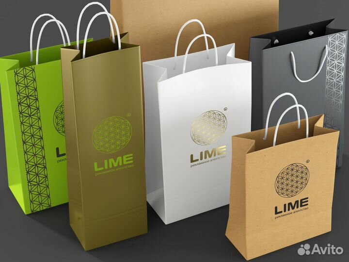 Пакеты с фирменным логотипом. Изготовление